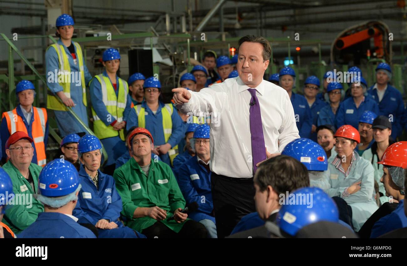 Cameron Besuch im Norden Stockfoto