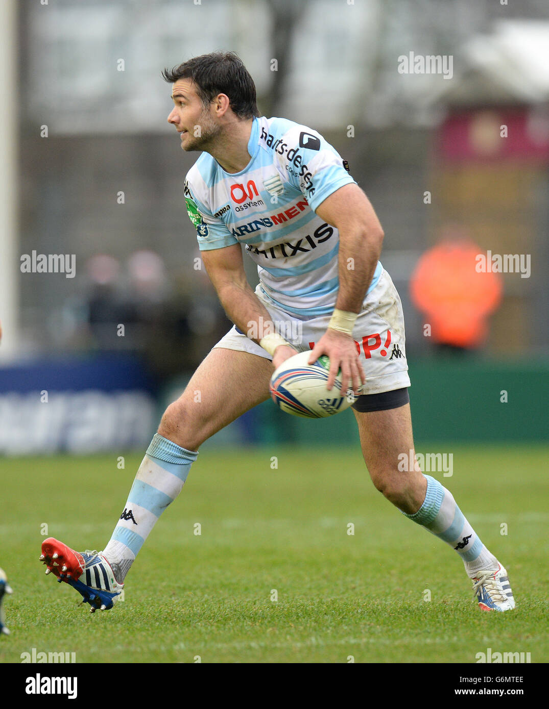 Rugby Union - Heineken Cup - Pool Four - Harlekins V Racing Metro 92 - Twickenham Stoop. Racing Metro 92 Mike Phillips während des Heineken Cup, Pool Four Spiel in Twickenham Stoop, London. Stockfoto