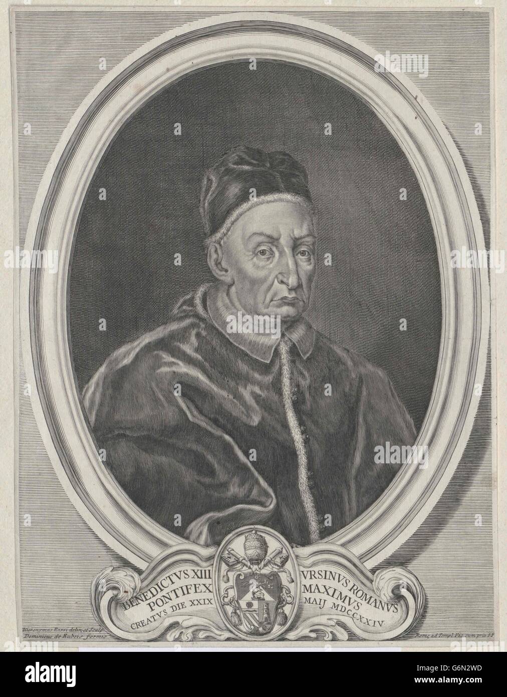 Klemens XII., papa Stockfoto