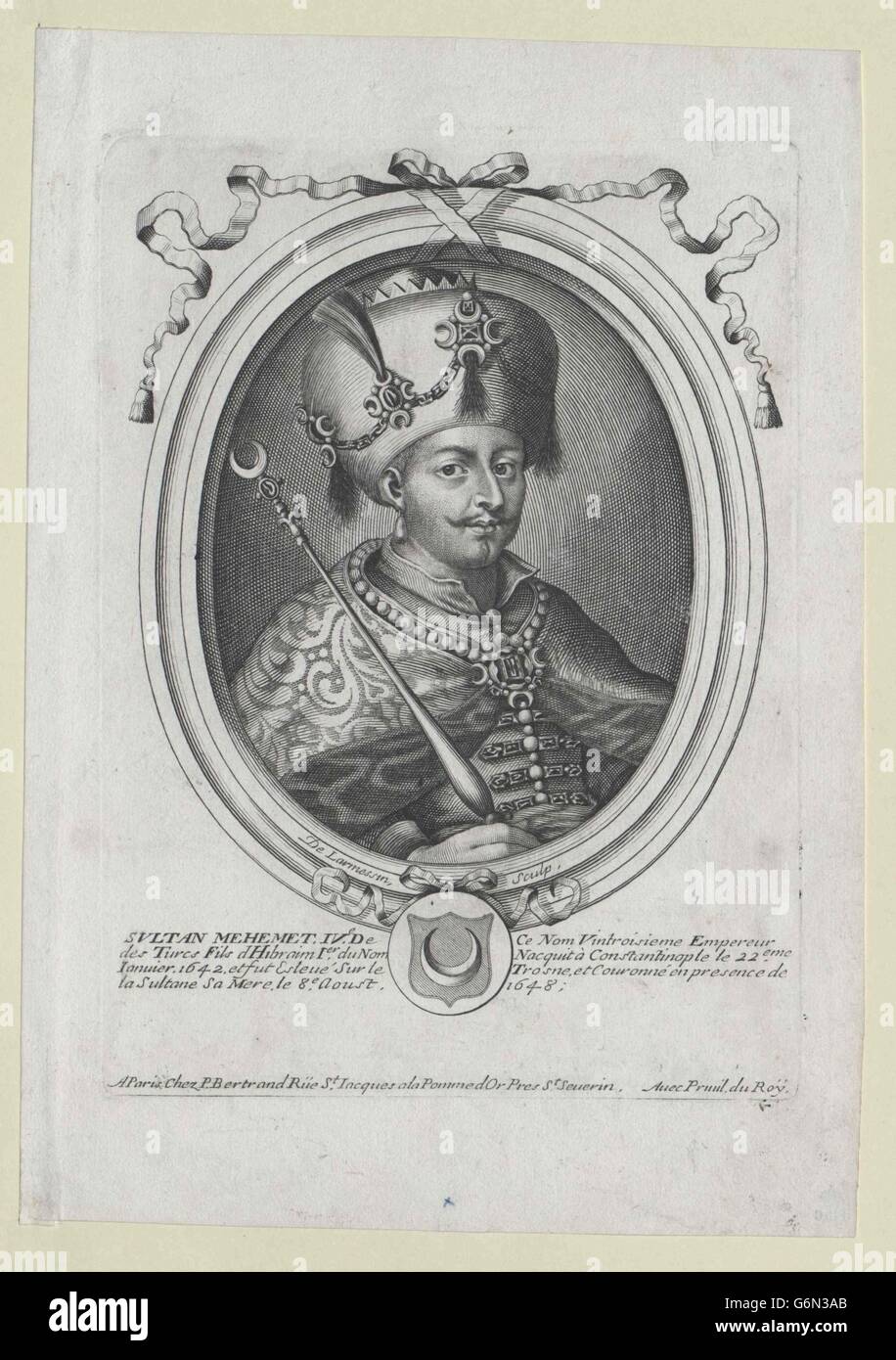 Mohammed IV., Sultan der Sprache Stockfoto