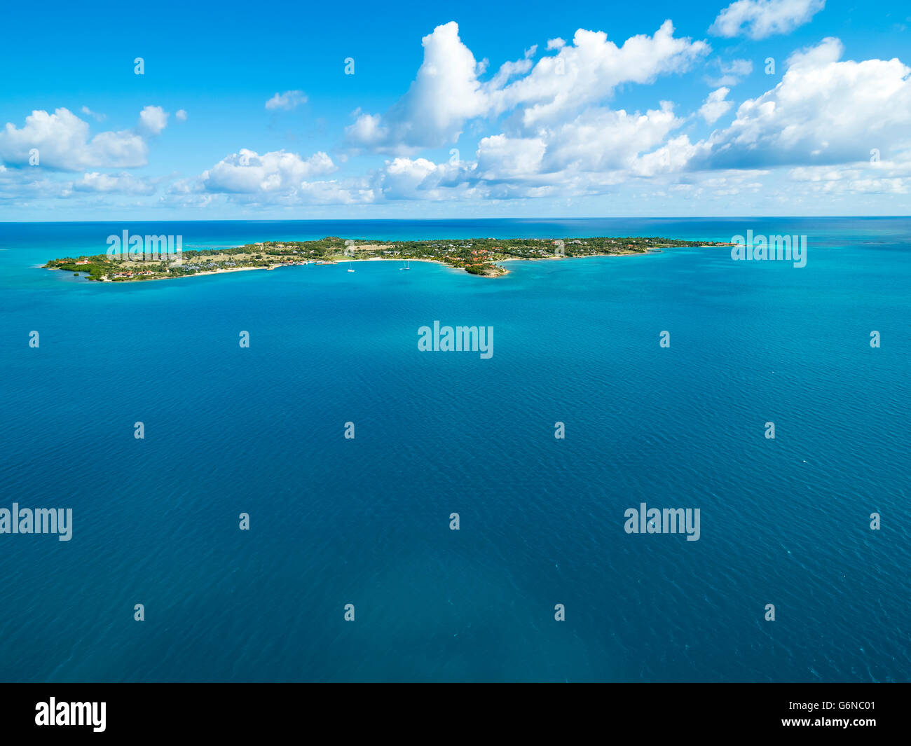 Westindische Inseln, Antigua und Barbuda, Antigua, Long Island Stockfoto