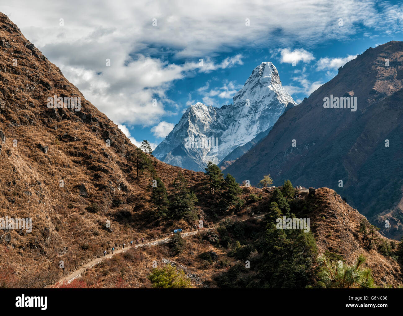 Nepal, Himalaya, Solo Khumbu, Ama Dablam, Everest region Stockfoto