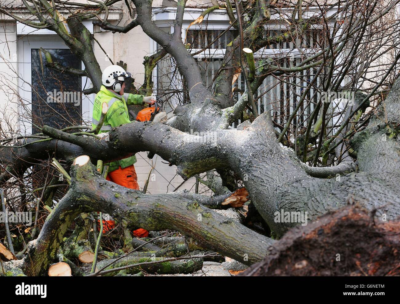 Winterwetter 30. Dez. Stockfoto