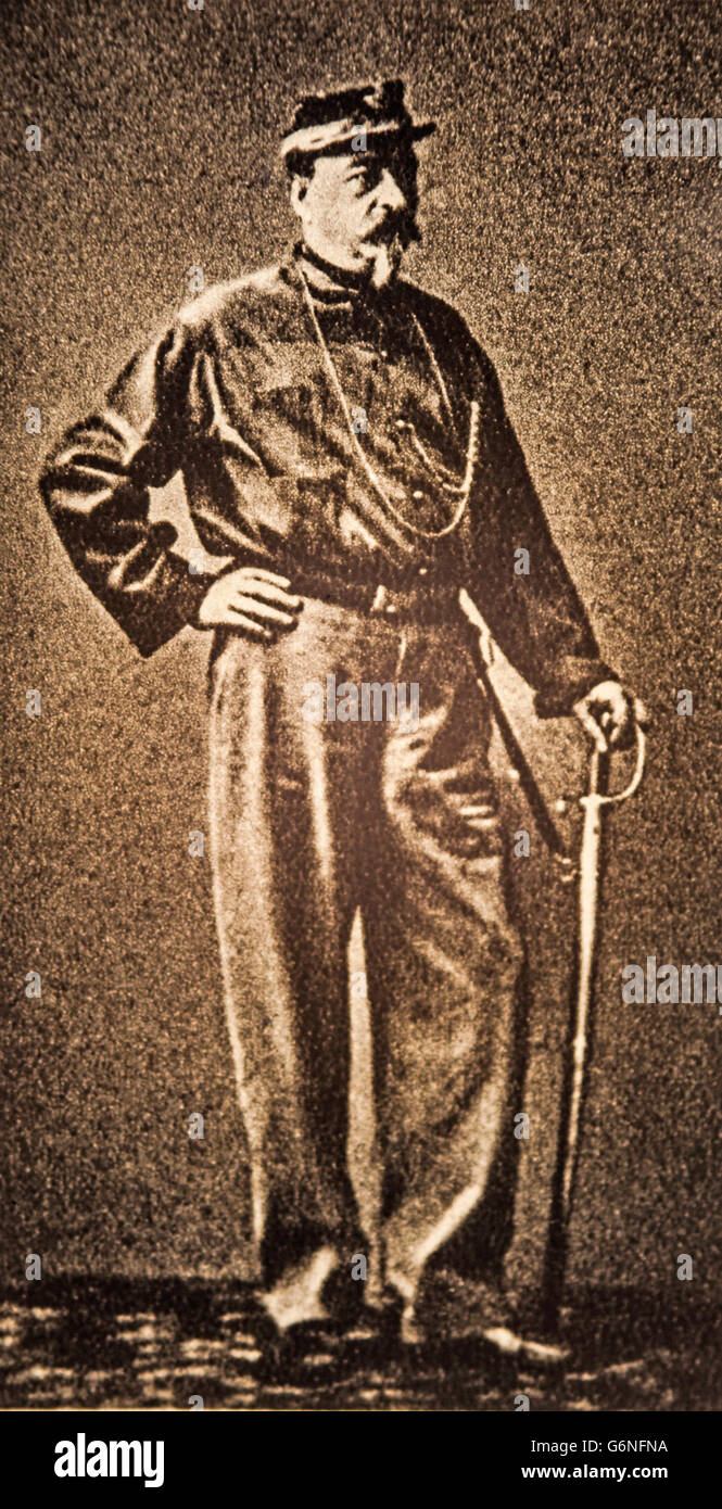 Candido Augusto Vecchi (Fermo, 1. Februar 1814 - Ascoli Piceno, 3. Januar 1869) war ein Historiker, Patriot und Militärdienst Stockfoto