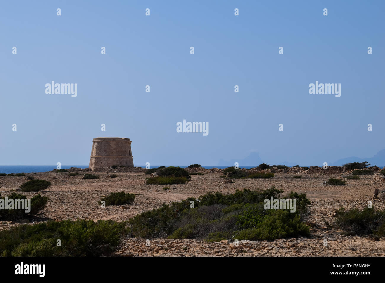 Torre De La Gavina, Formentera Stockfoto