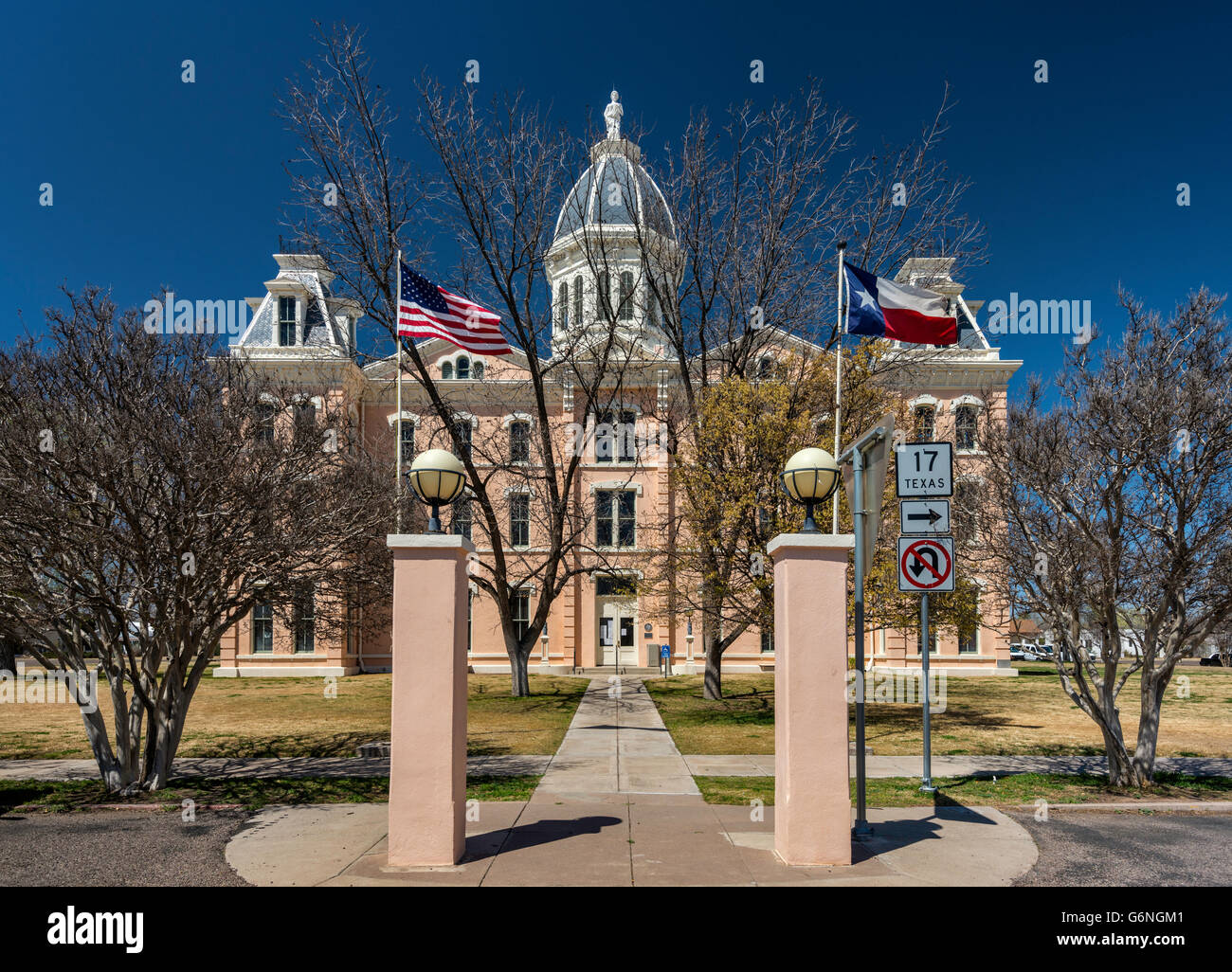 Presidio County Courthouse in Marfa, Texas, USA Stockfoto