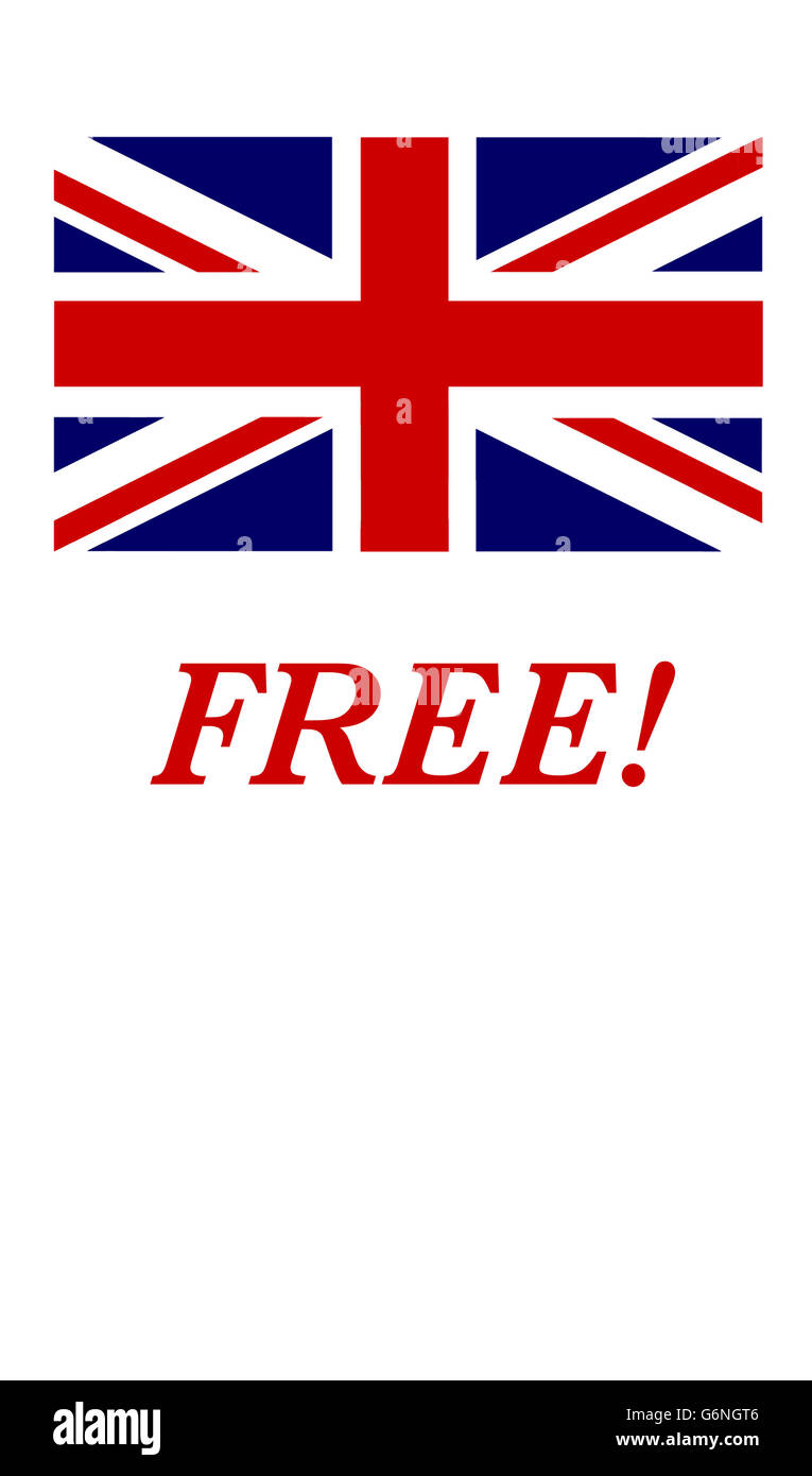 Großbritannien frei Stockfoto