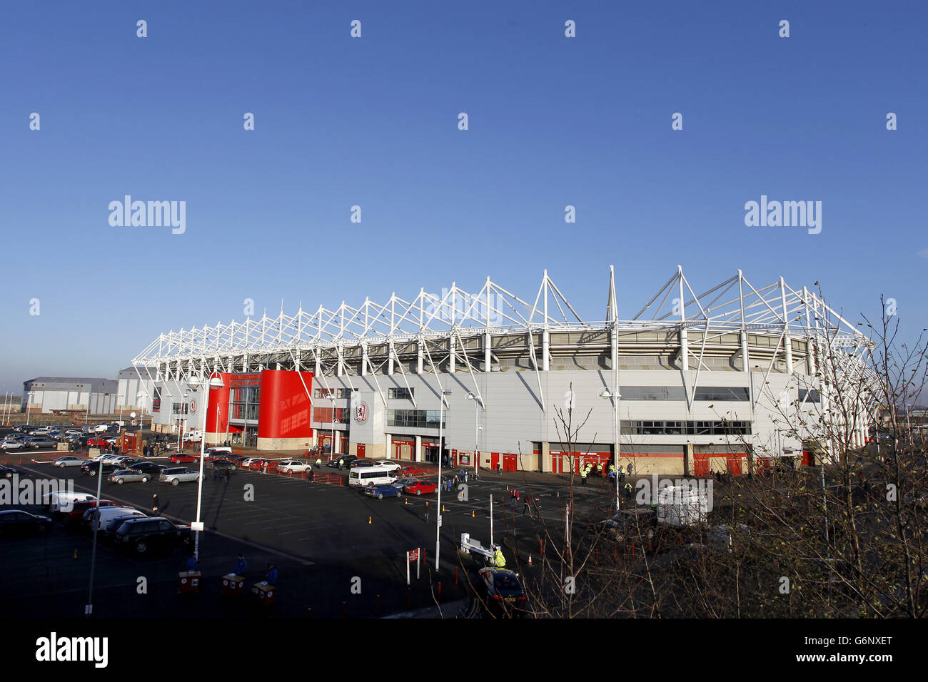 Fußball - Sky Bet Championship - Middlesbrough V Burnley - The Riverside Stadium. Gesamtansicht des Riverside Stadions Stockfoto