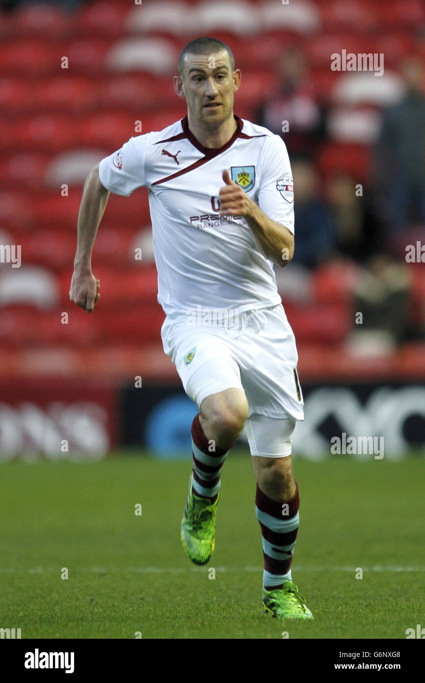 Fußball - Sky Bet Championship - Middlesbrough V Burnley - The Riverside Stadium. David Jones, Burnley Stockfoto