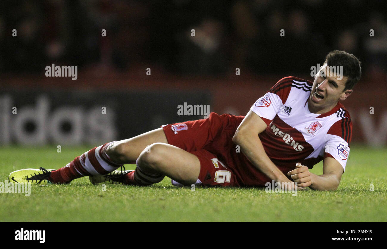 Fußball - Himmel Bet Meisterschaft - Middlesbrough V Burnley - The Riverside Stadium Stockfoto