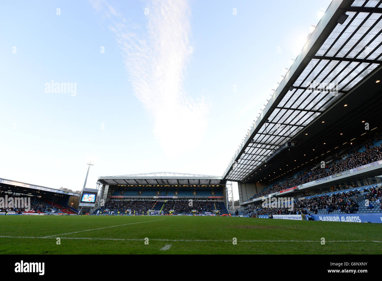 Fußball - Sky Bet Championship - Blackburn Rovers gegen Birmingham City - Ewood Park. Ein allgemeiner Blick auf Ewood Park, Heimat von Blackburn Rovers Stockfoto