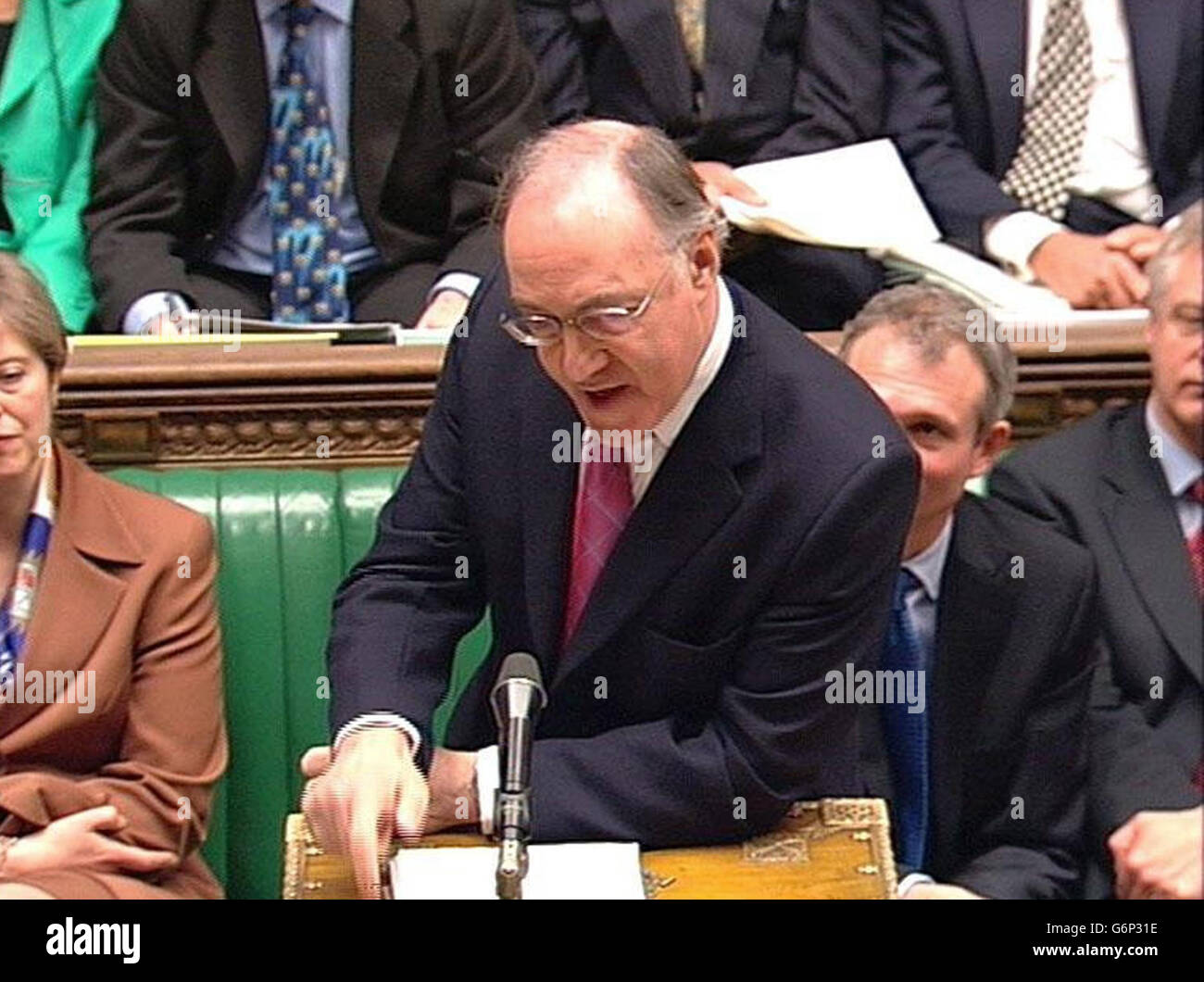 Michael Howard Premierministers Fragestunde Stockfoto