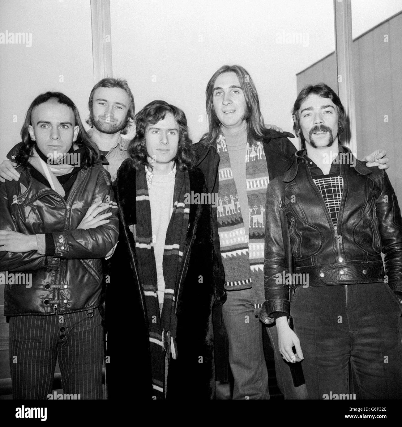 Musik - Genesis ausfliegen für US Tour - 1974 Stockfoto