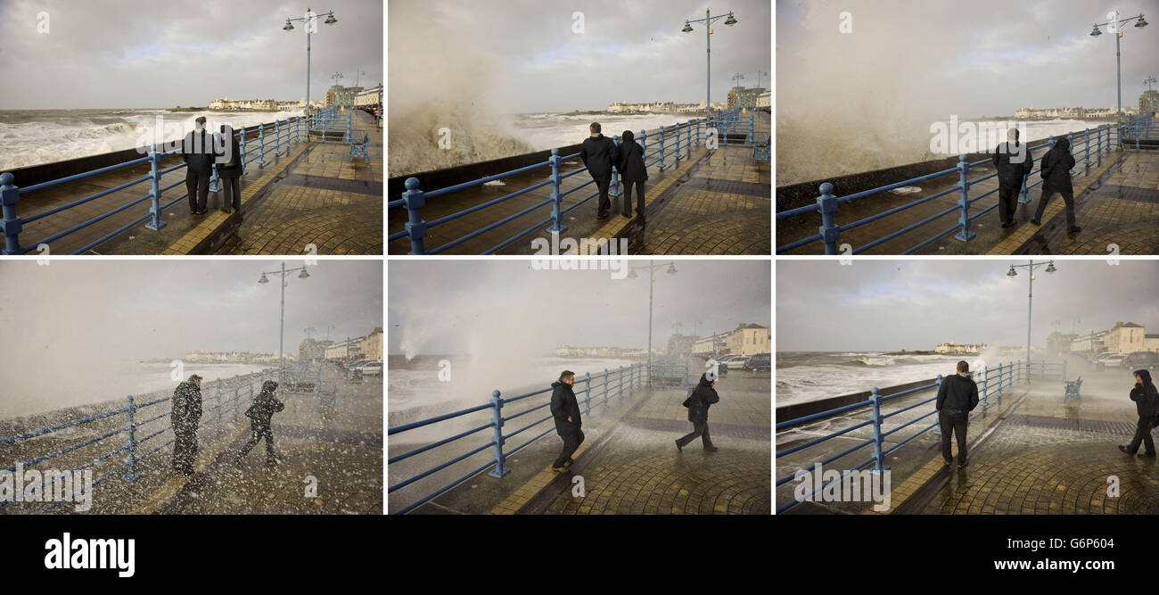 Winterwetter 6. Jan Stockfoto