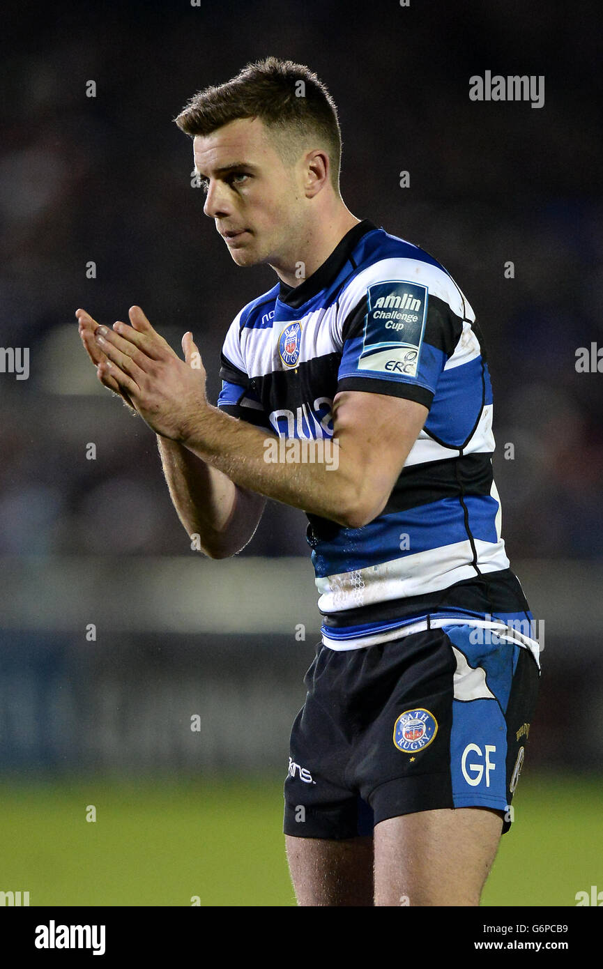 Rugby Union - Amlin Challenge Cup - Pool Two - Bath Rugby gegen Bordeaux-Begles - The Recreation Ground. George Ford, Bath Rugby Stockfoto