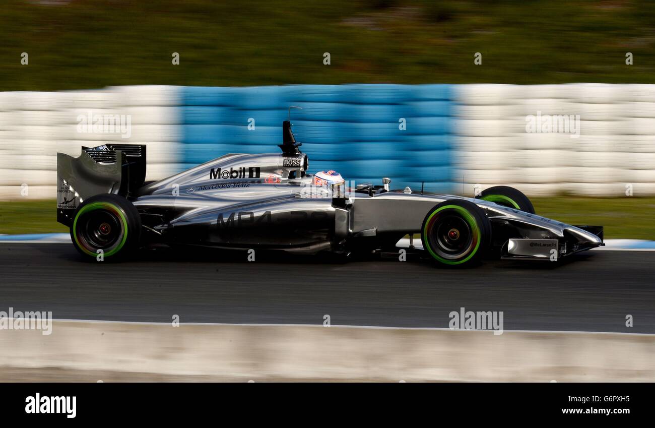 Formel Eins - 2014 Test - Tag 2 - Circuito de Jerez Stockfoto