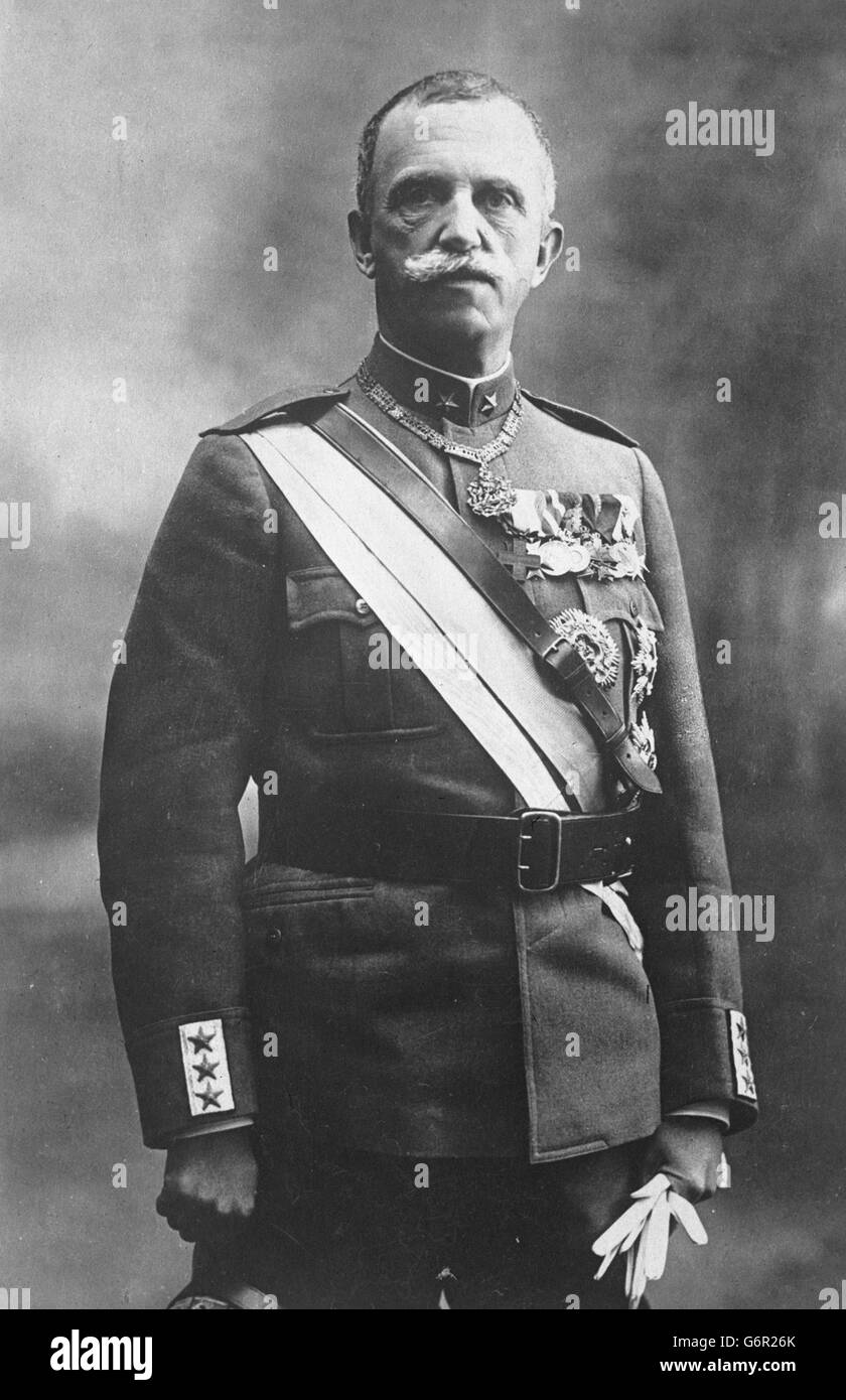 Royalty - Victor Emmanuel III, König von Italien Stockfoto
