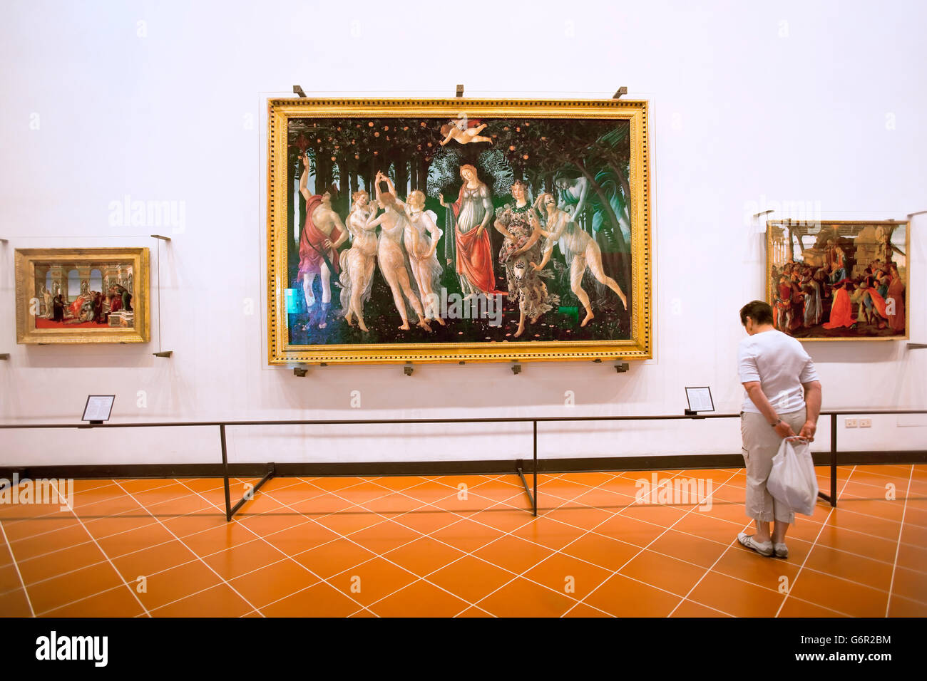 Die Primavera von Botticelli in den Uffizien in Florenz Stockfoto