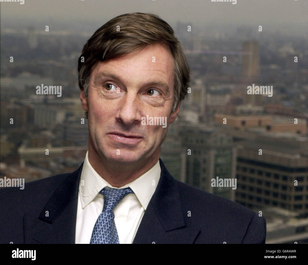 Lord Brockett bei einem Mittagessen für den „I'm a Celebrity“... holt mich aus hier im Gary Rhodes Restaurant Rhodes Twenty Four, im Tower 42 in der City of London. Stockfoto