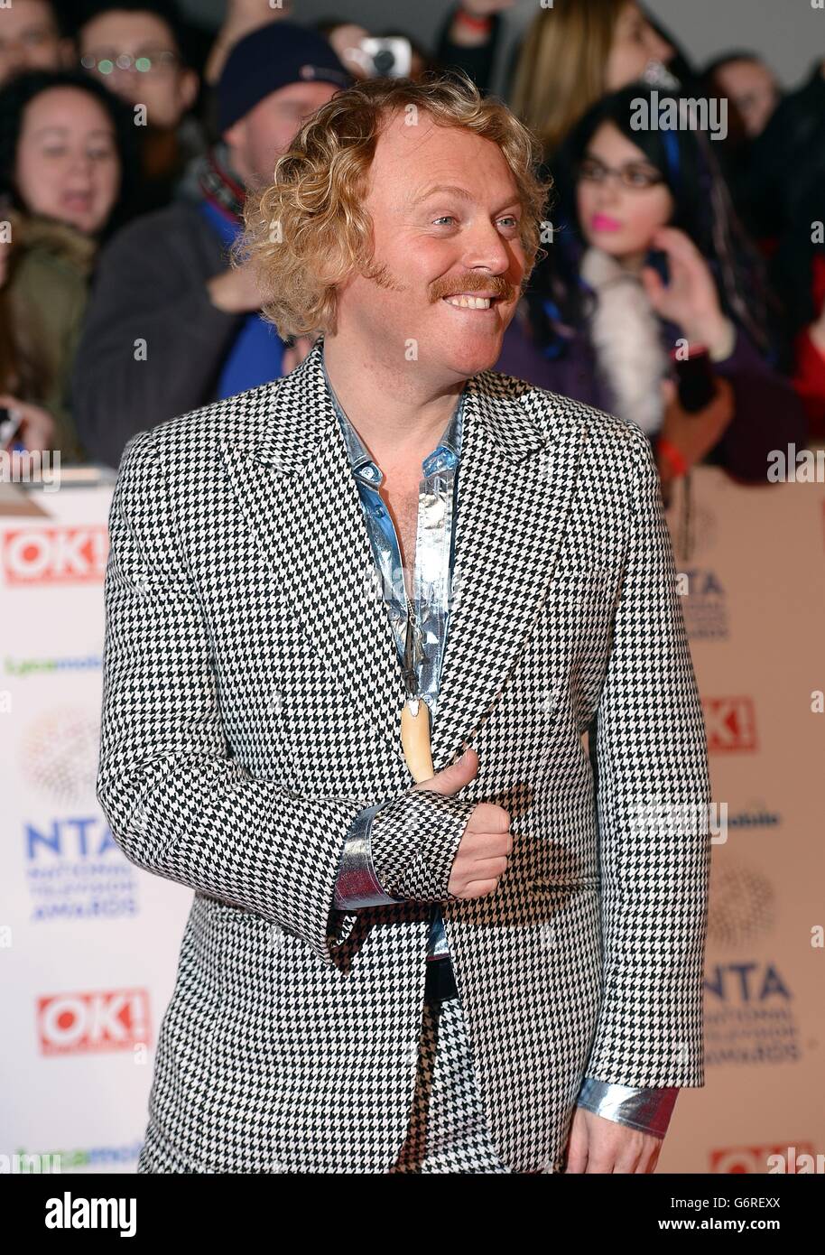 Keith Lemon bei der Ankunft für die National Television Awards 2014 in der O2 Arena, London. Stockfoto