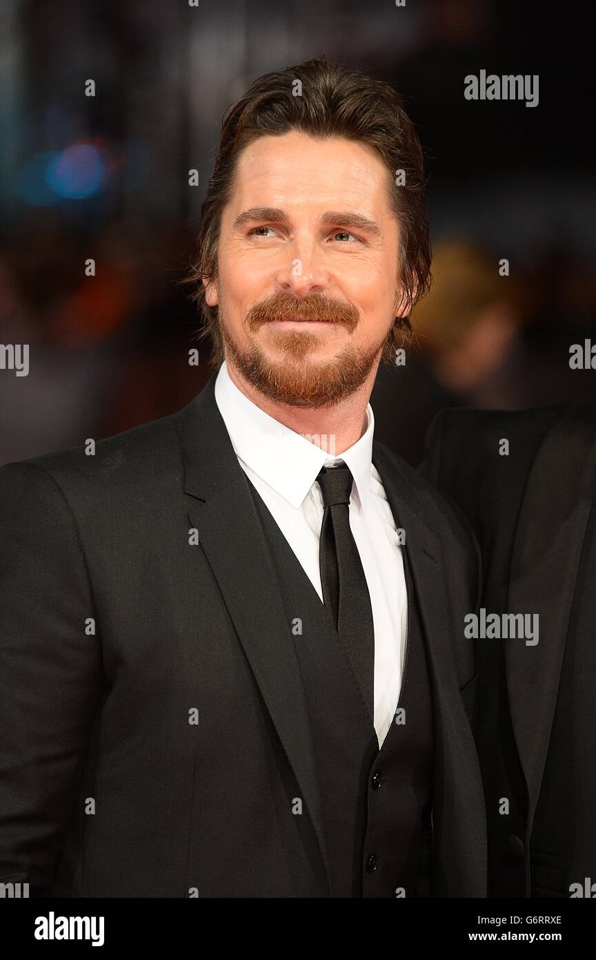 Christian Bale bei der Ankunft bei den EE British Academy Film Awards 2014 im Royal Opera House, Bow Street, London. Stockfoto