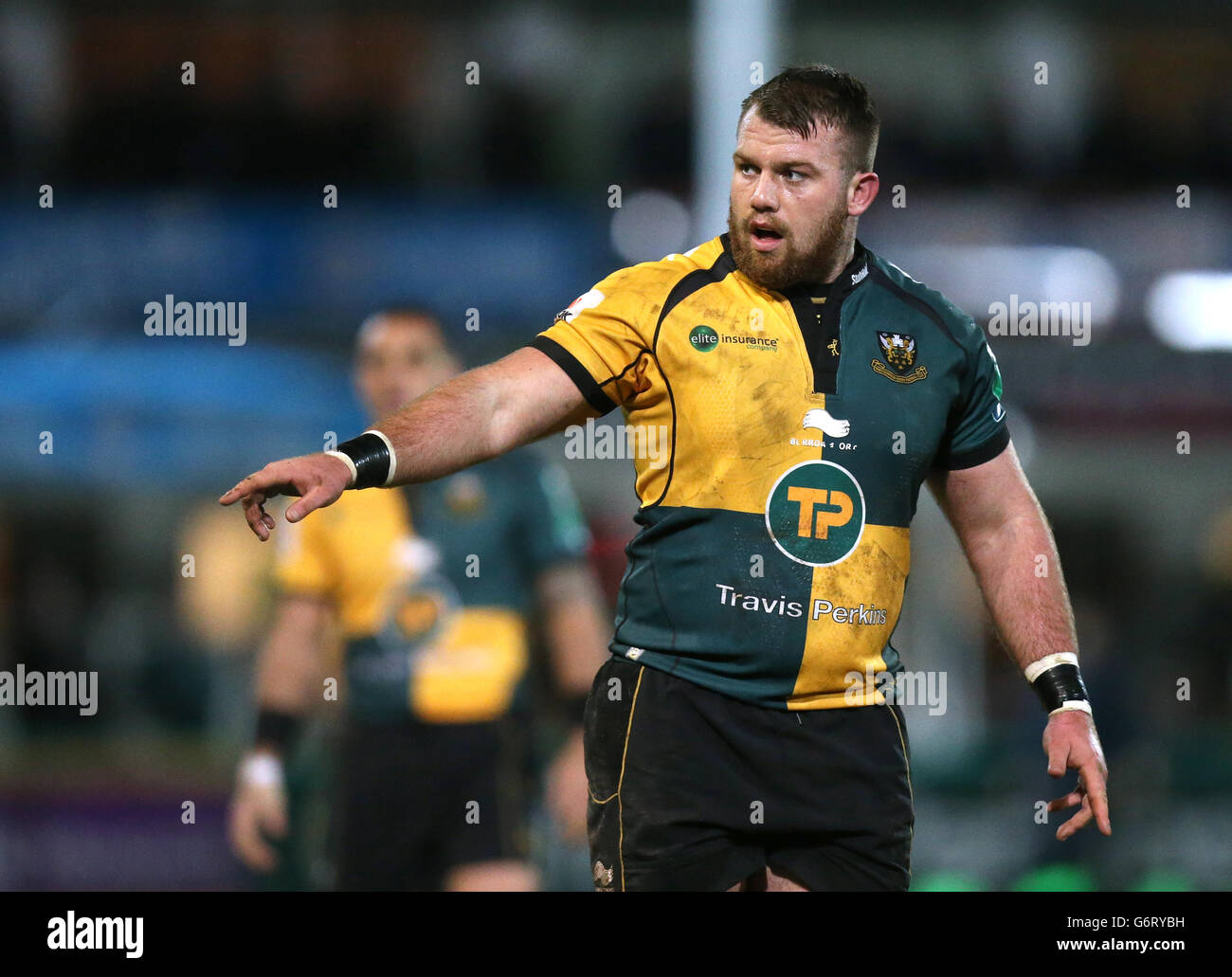 Rugby Union - Heineken Cup - Pool One - Northampton Saints gegen Castres - Franklin's Gardens. Gareth Denman, Northampton Saints Stockfoto