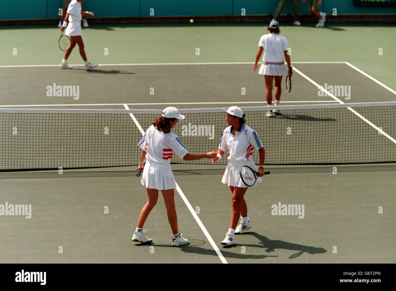 Olympischen Spielen in Atlanta... Tennis Damen Doppel Stockfoto