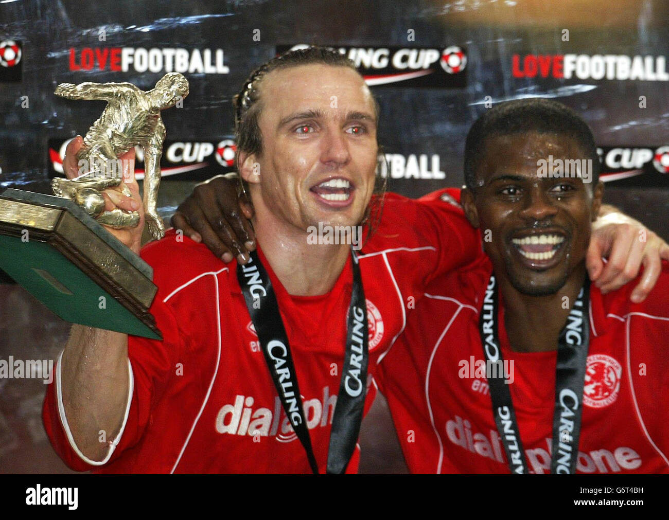 Fußball-Carling-Cup-Finale Stockfoto