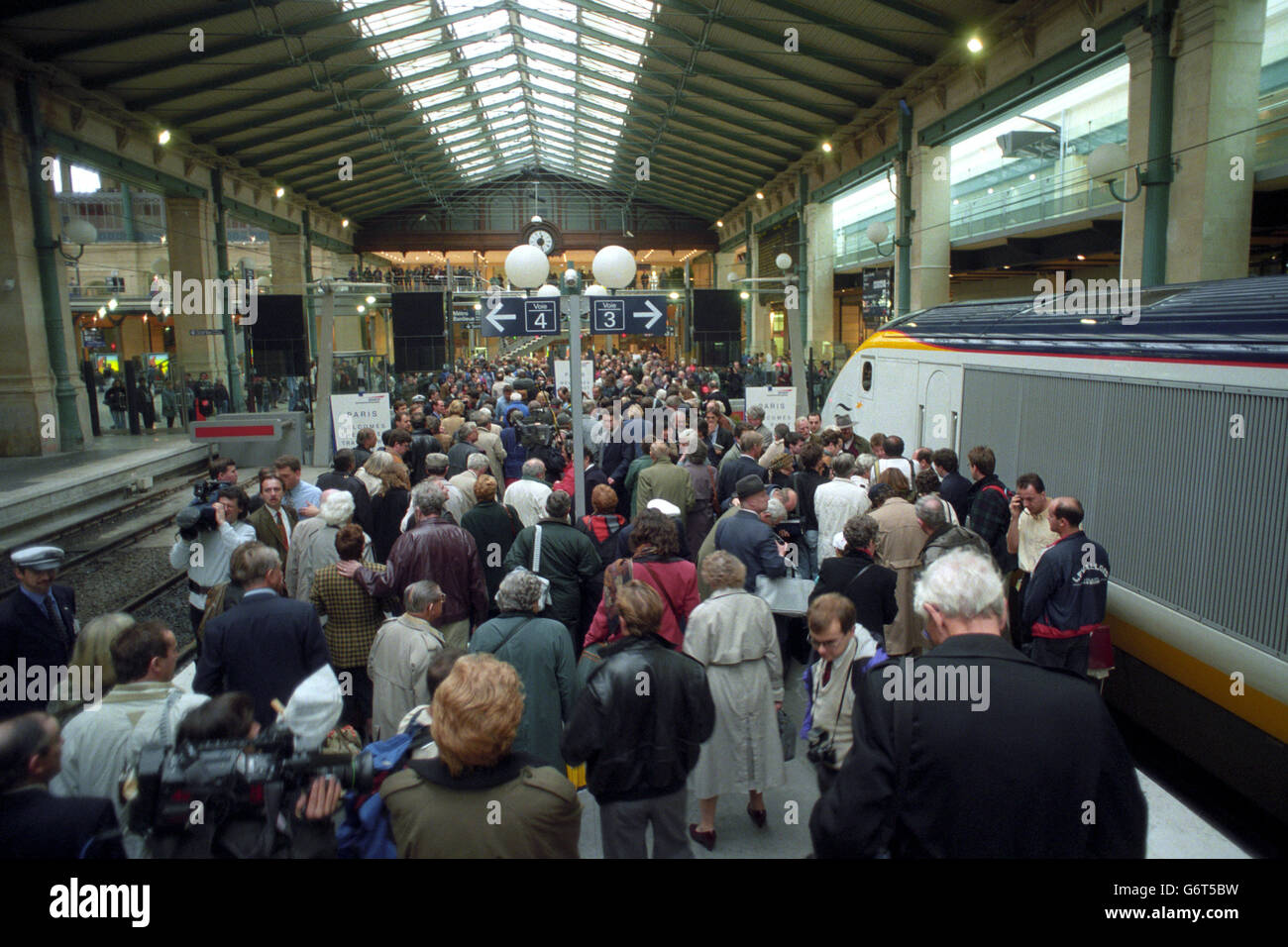 Transport - Kanaltunnel - Waterloo Station - 1994 Stockfoto