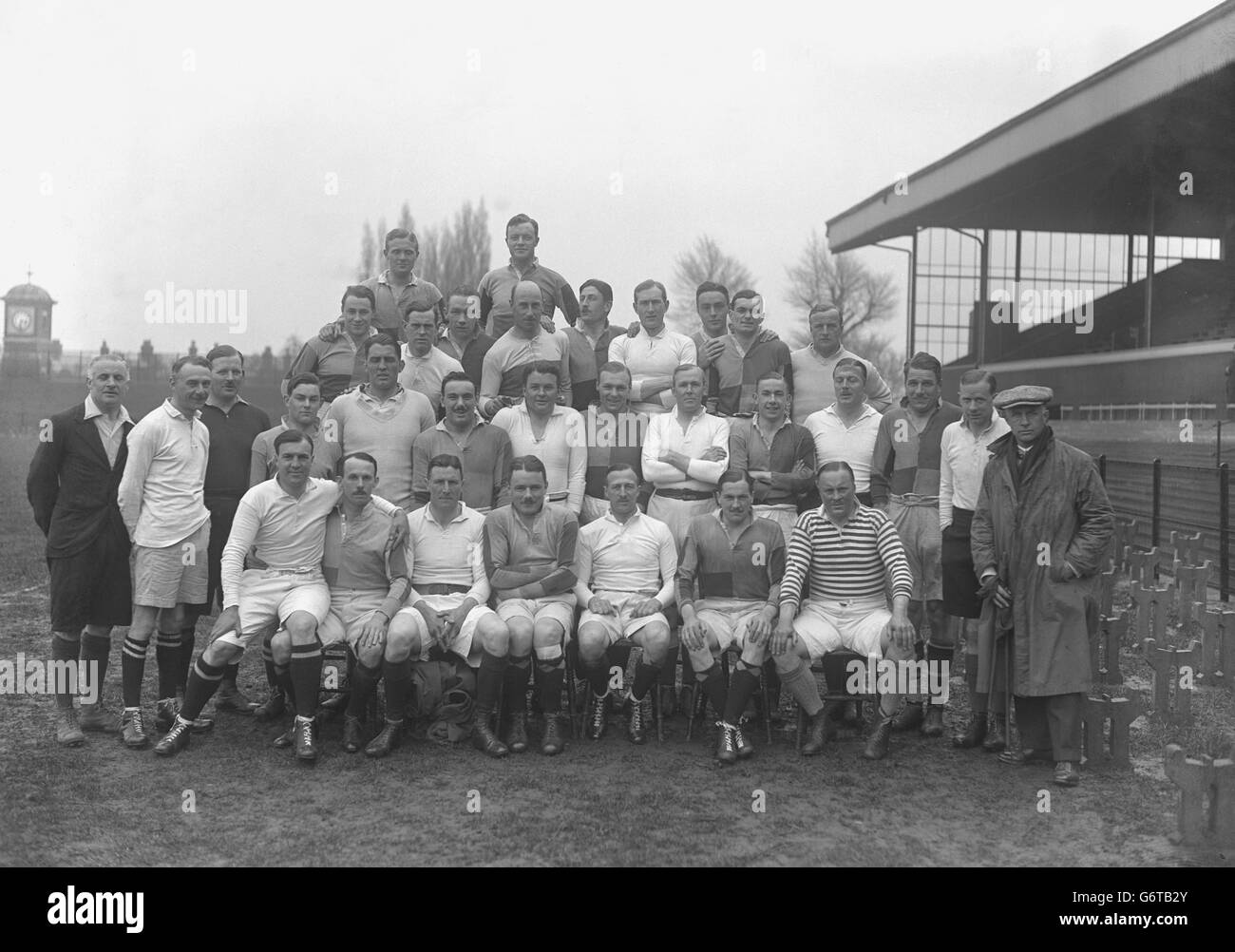 Rugby-Union - Vergangenheit und Gegenwart Harlequins-Foto-Shooting - Twickenham Stockfoto