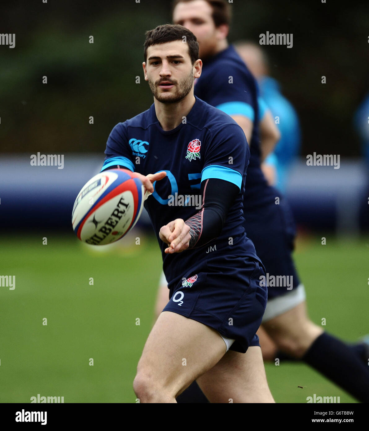 Rugby-Union - RBS 6 Nations - England V Irland - England-Trainings - Pennyhill Park Stockfoto