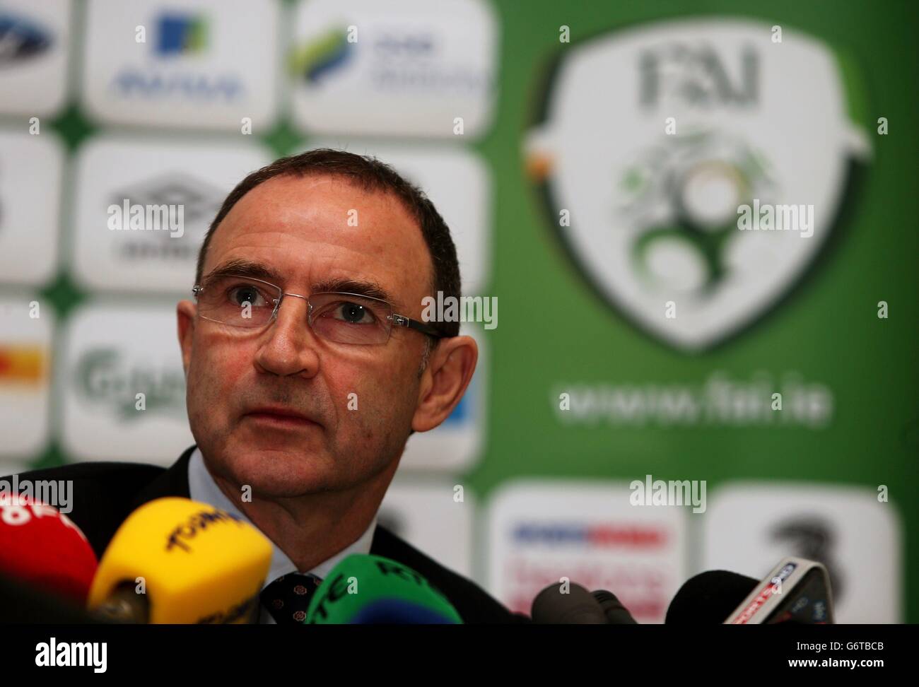 Fußball - internationale Freundschaftsspiele - Republik Irland V Serbien - Martin O'Neill Pressekonferenz - Limerick County Hall Stockfoto