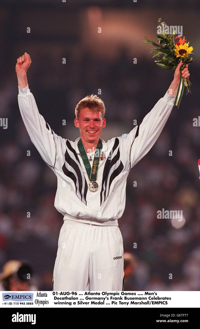 Olympischen Spielen in Atlanta... Herren Decathalon Stockfoto