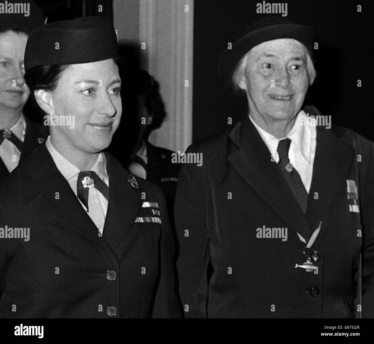 Prinzessin Margaret und Lady Baden-Powell Stockfoto