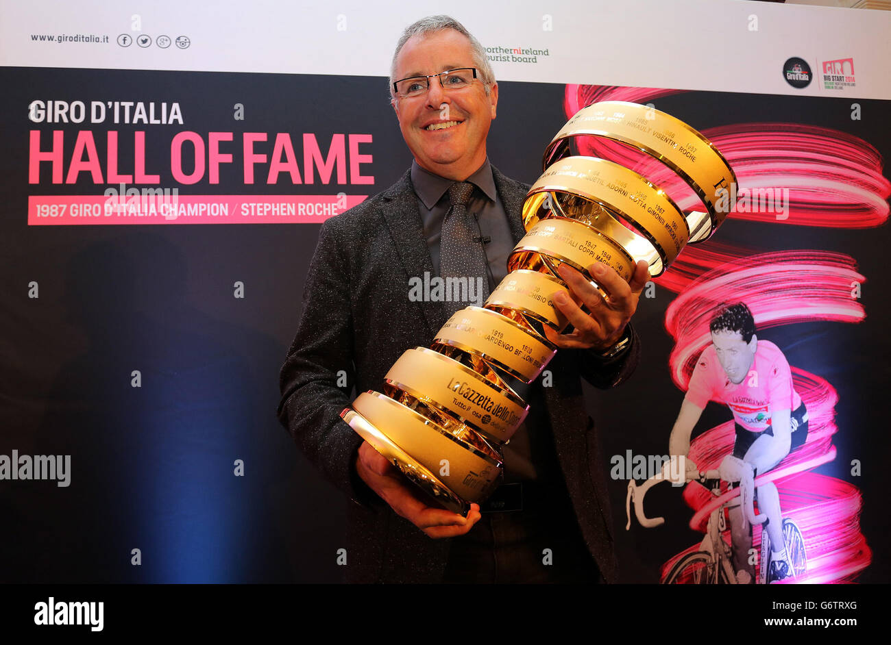 Stephen Roche geehrt Stockfoto