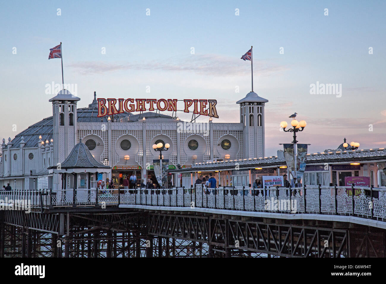 Brighton Pier, England. Stockfoto