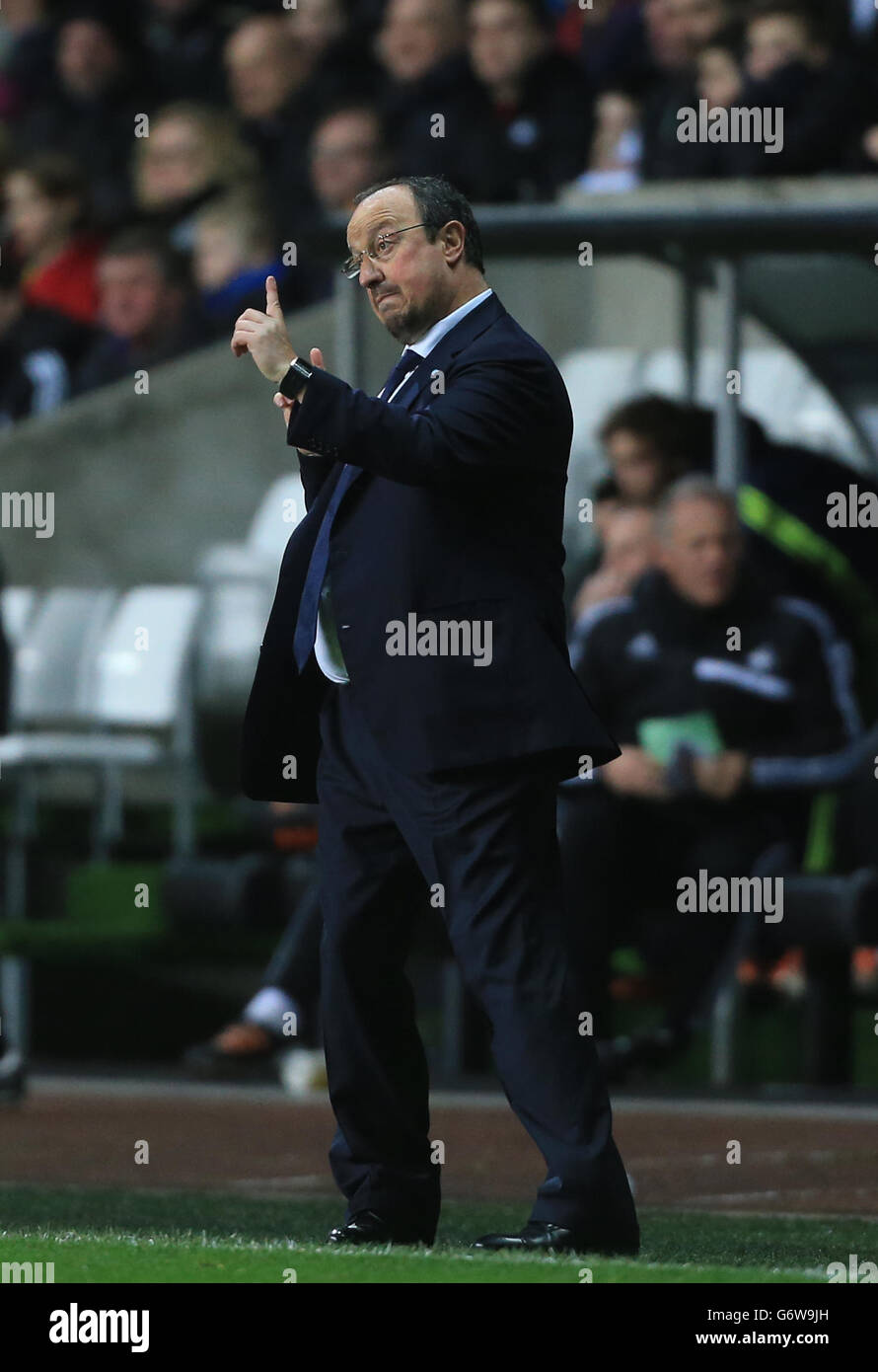 Fußball - UEFA Europa League - 32. Runde - Swansea City gegen Neapel - Liberty Stadium. Napoli-Manager Rafael Benitez während der UEFA Europa League, Runde 32 Spiel im Liberty Stadium, Swansea. Stockfoto