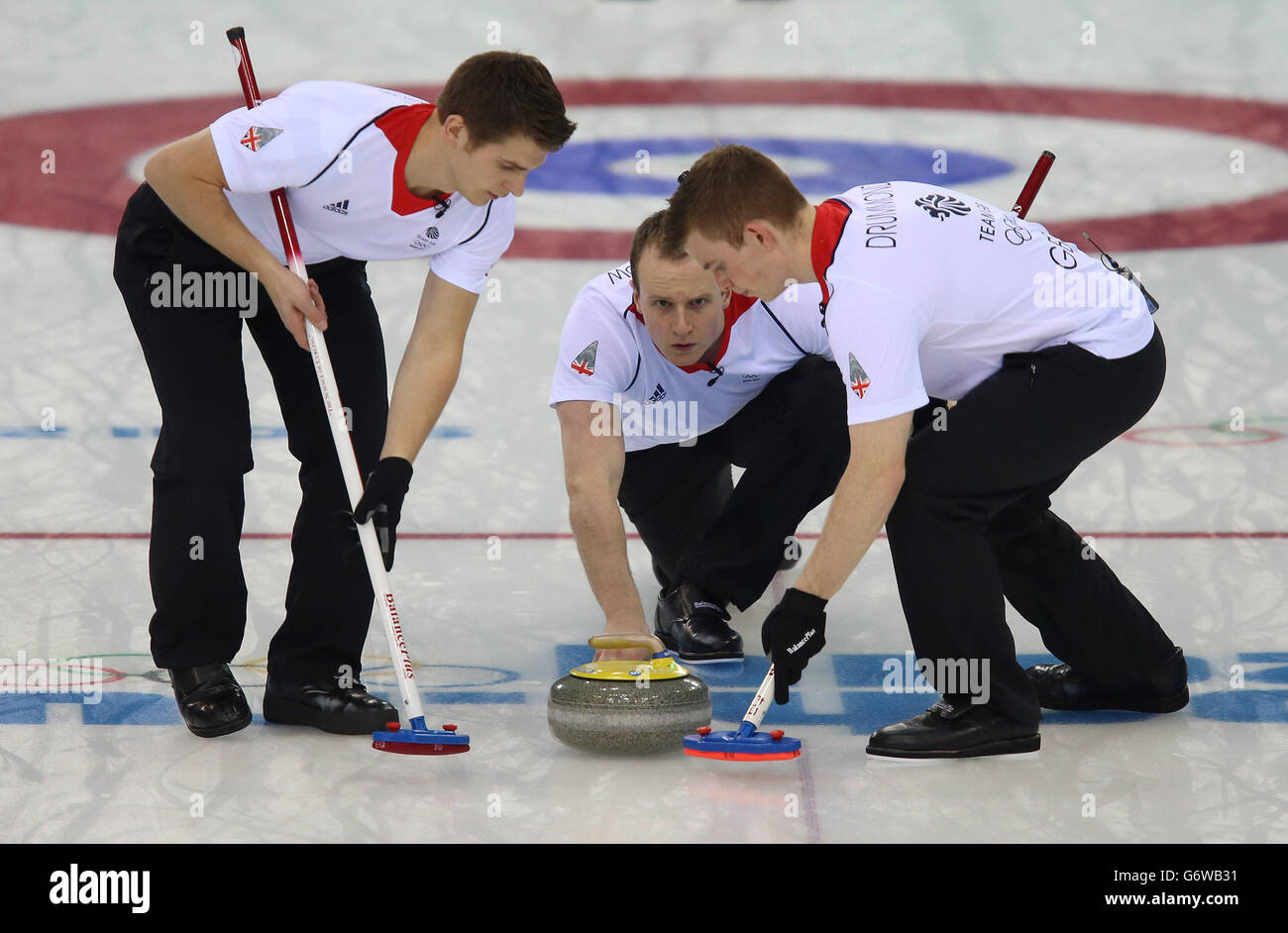 Olympischen Winterspiele in Sotschi - Tag 14 Stockfoto