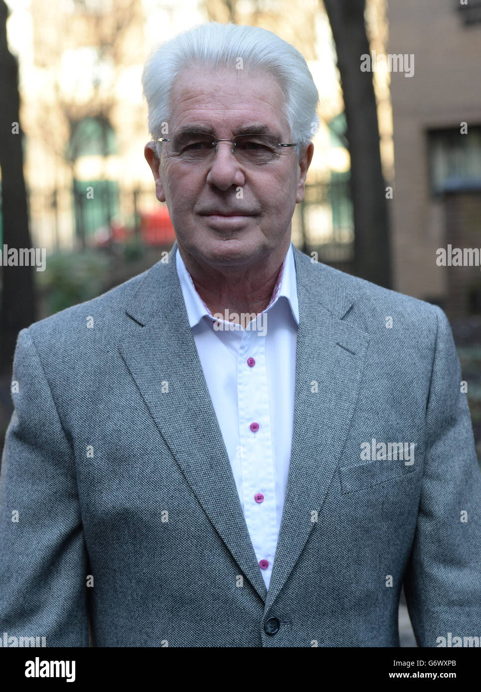 Max Clifford Gerichtsverfahren Stockfoto