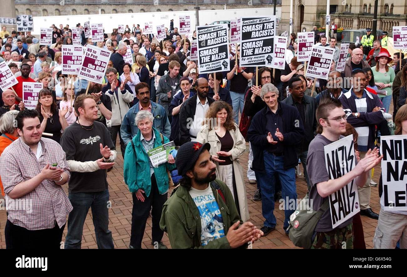 Le Pen protest Stockfoto