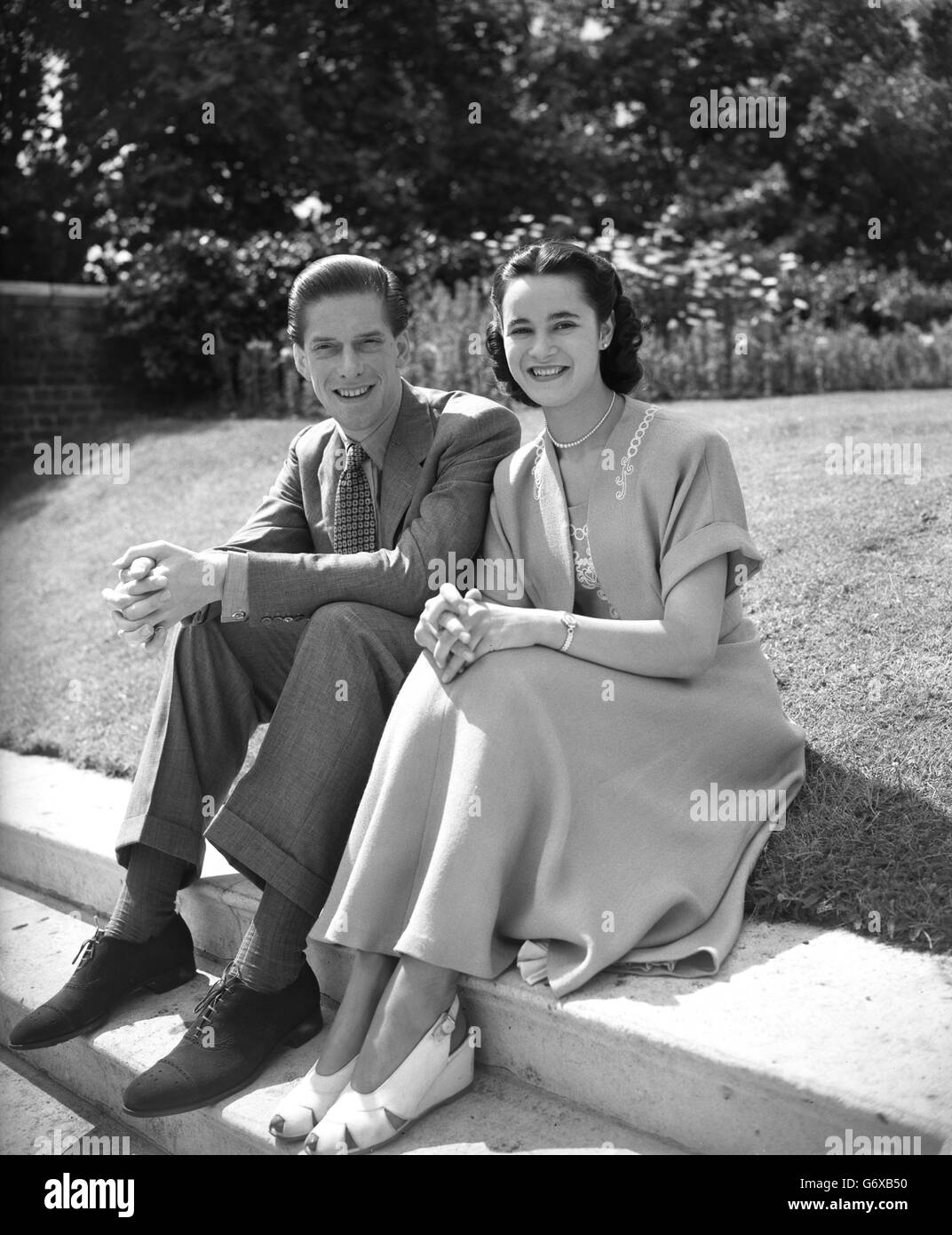 News - Engagement - Earl of Harewood und Marion Stein - Str. Jamess Palast, London Stockfoto