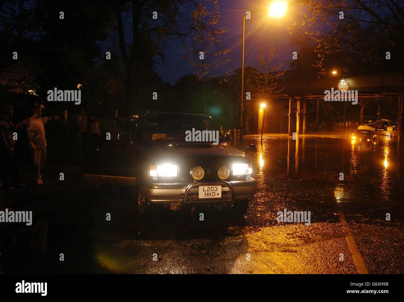 Überschwemmungen in London Stockfoto