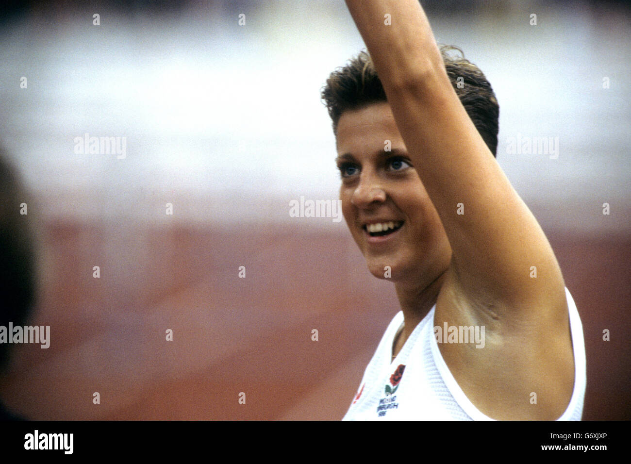 Leichtathletik - Commonwealth-Spiele 1986 Edinburgh - Frauen 100m Hürden - Finale - Meadowbank Stadium Stockfoto