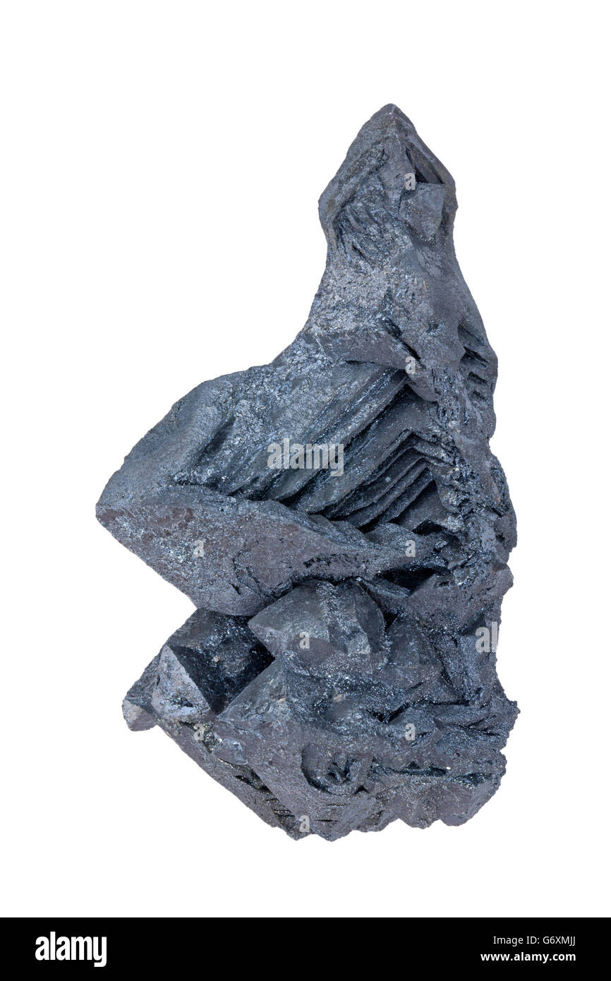 Pseudomorphen Hämatit nach Magnetit aus Payún Matru, Malargue Abteilung, Argentinien Stockfoto