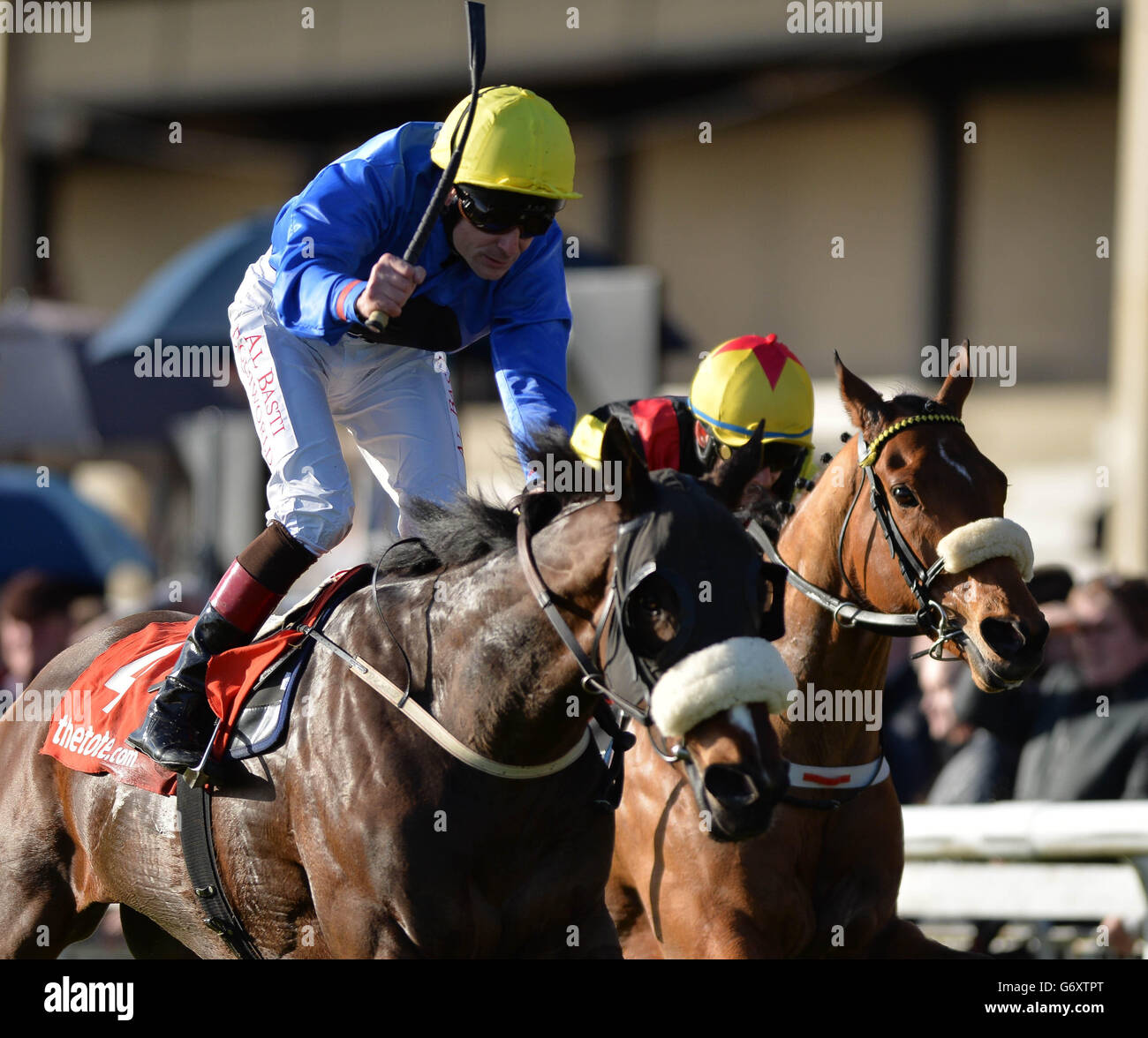 Stuccodor von Pat Smullen geritten gewinnt die www.thetote.com Irish Lincolnshire während Irish Lincolnshire/Lodge Park Stud Park Express Stakes Day auf Curragh Racecourse, County Kildare. Stockfoto