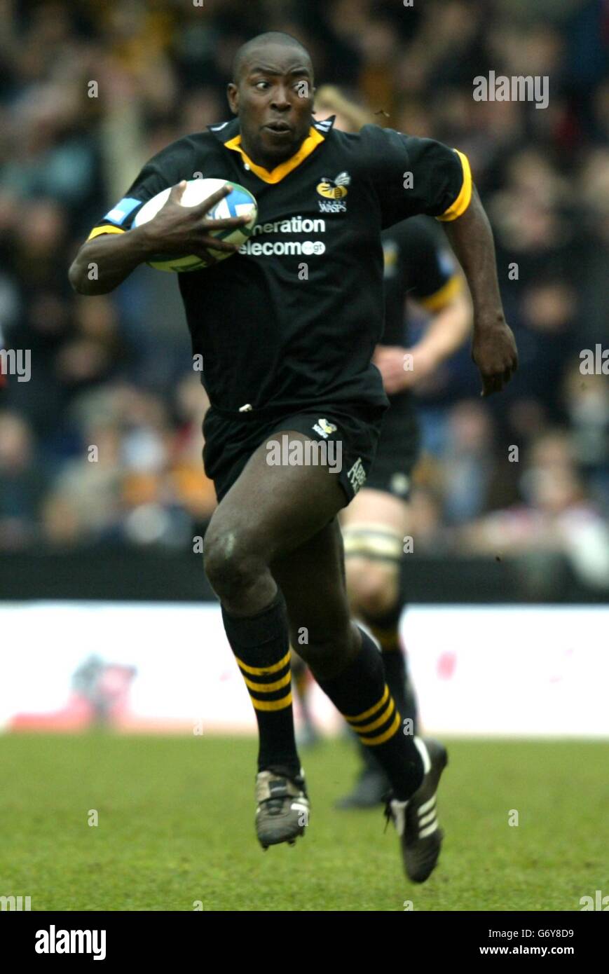 Ayoola Erinle von Wespen beim Heineken Cup Viertelfinale auf dem Causeway, Wycombe. Stockfoto
