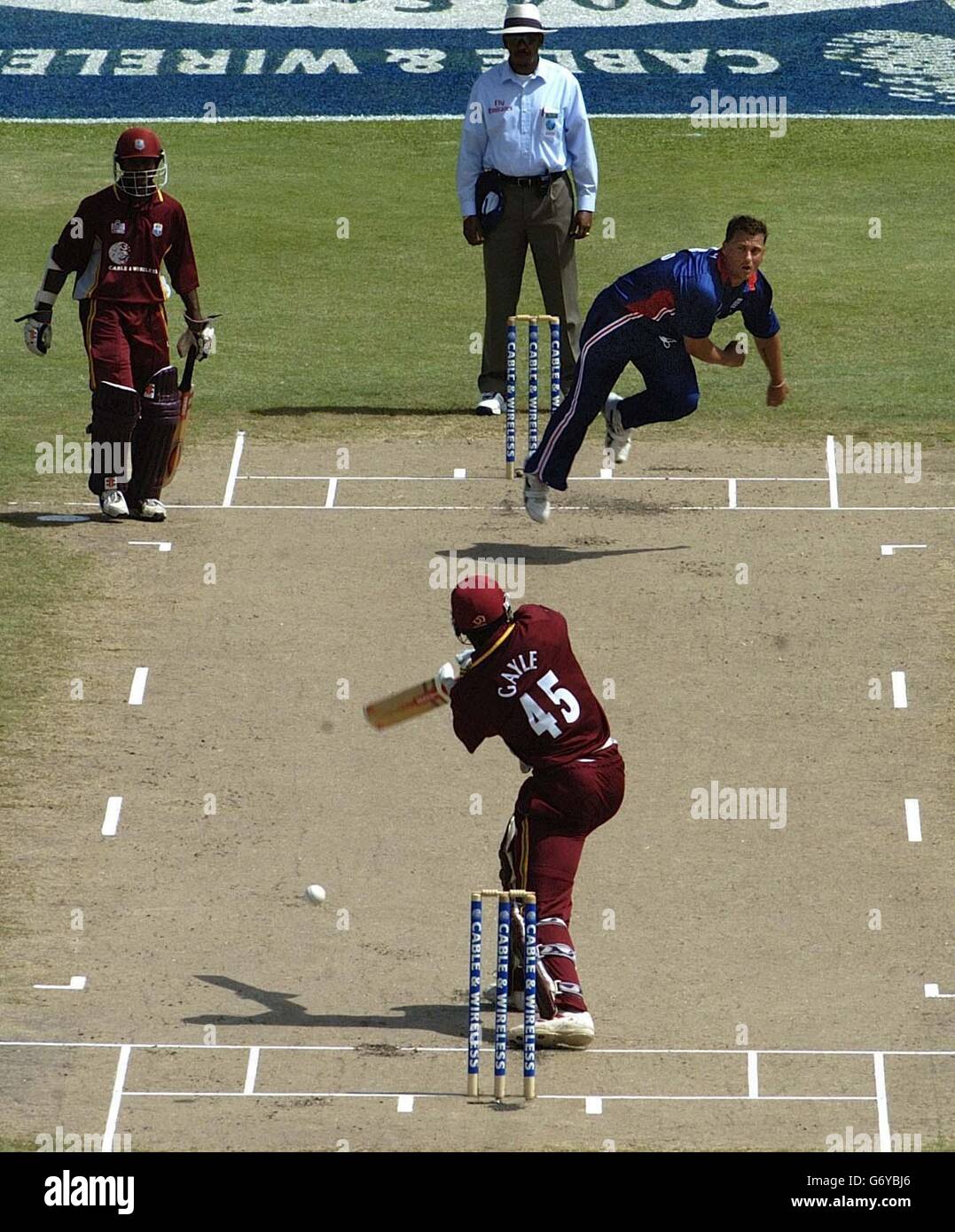 Westindische Inseln V England 7. ODI Stockfoto