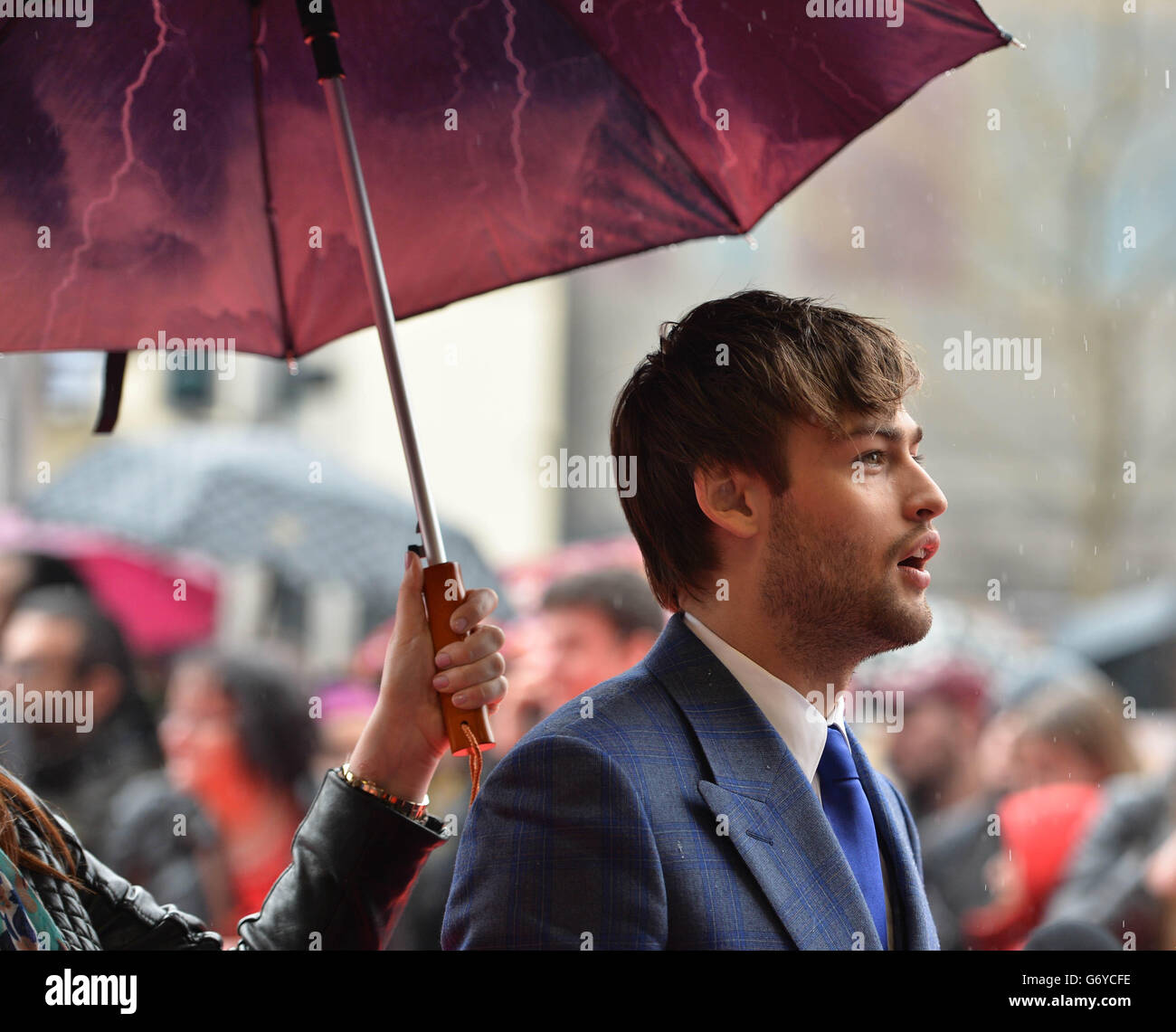 Douglas Booth bei der Premiere von Noah im Savoy-Kino in Dublin. DRÜCKEN Sie VERBANDSFOTO. Bilddatum: Samstag, 29. März 2014. Bildnachweis sollte lauten: Artur Widak/PA Wire Stockfoto