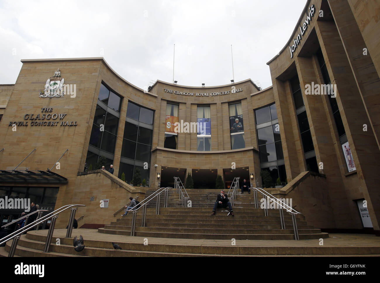 Glasgow 2014 Commonwealth Games Lager Stockfoto