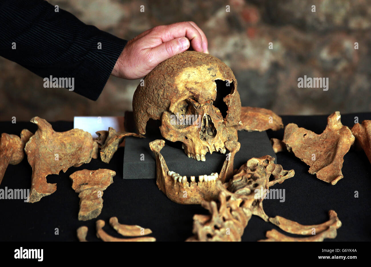Crossrail Pest Gräberfeld Stockfoto